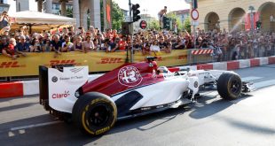 Alfa Romeo Sauber F1 team in Milan
