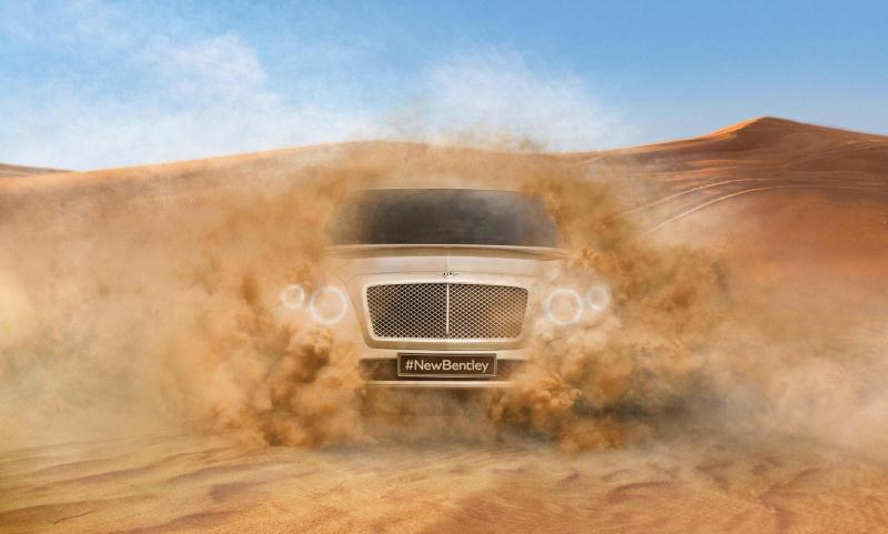 Bentley SUV official teaser picture