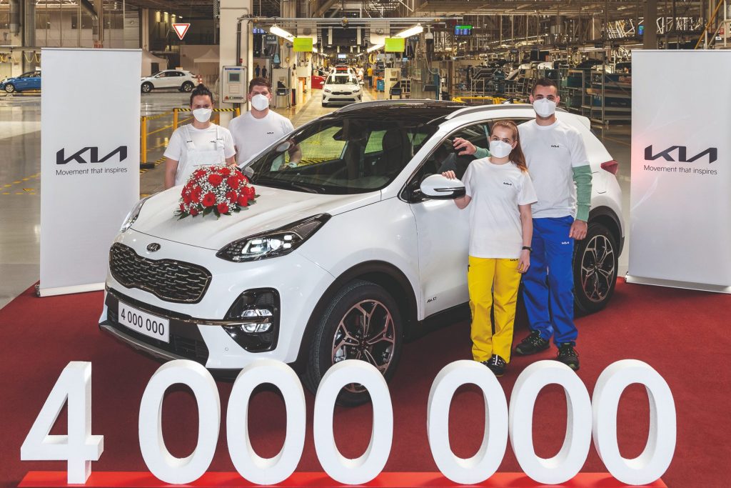 Four millionth car produced at Kia's Žilina plant in Slovakia