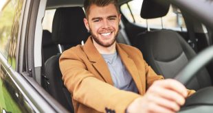 Happy motorist